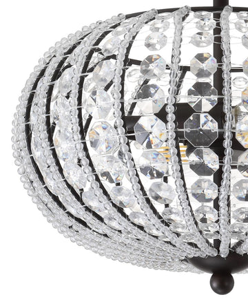 Catalina 11.7" Metal /Acrylic LED Semi Flush Mount - JONATHAN Y